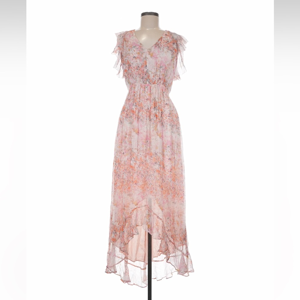 HD in Paris Floral High Low Dress - Pink